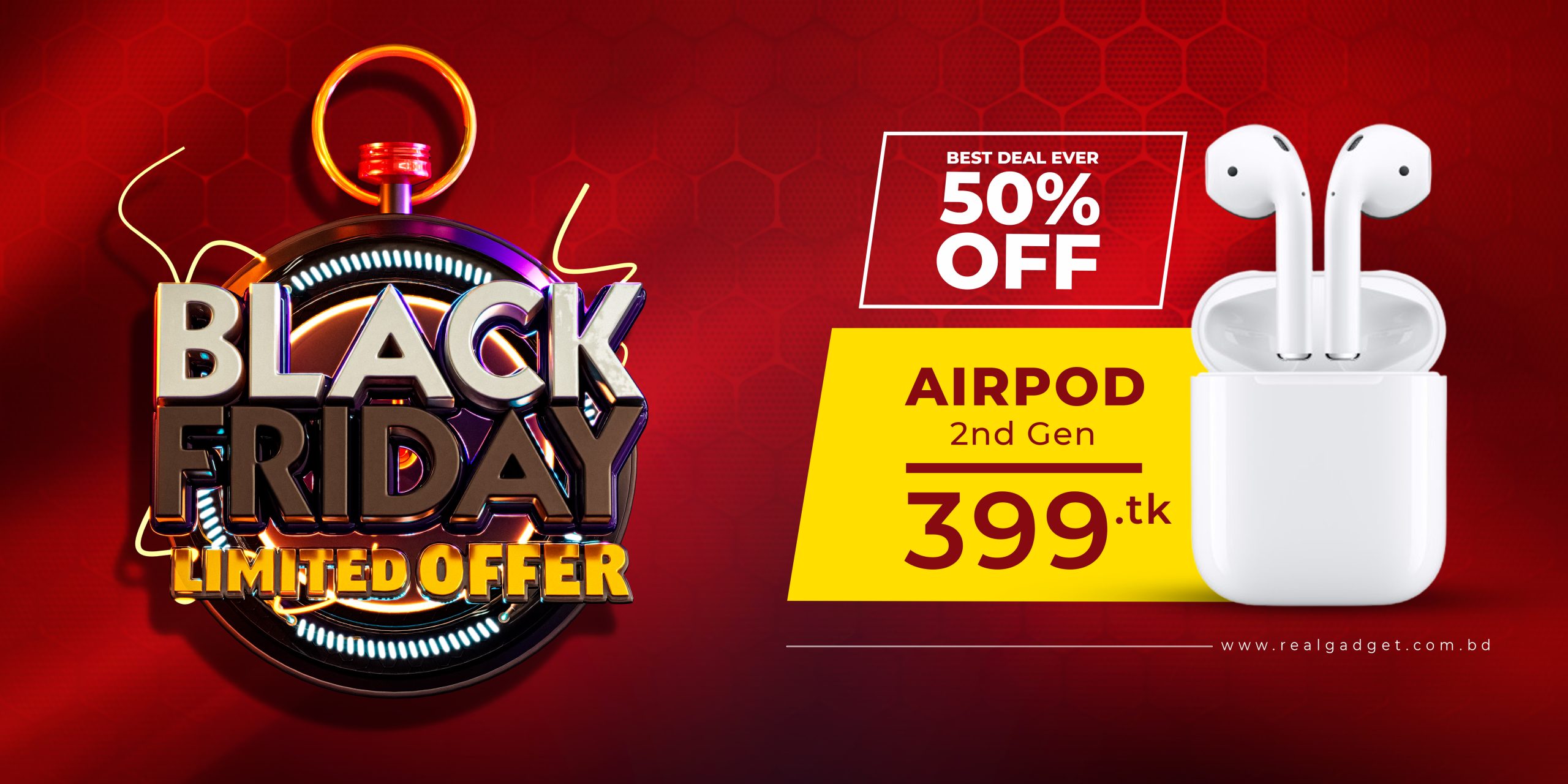 Black Friday Sale Social Media Banner Design Template